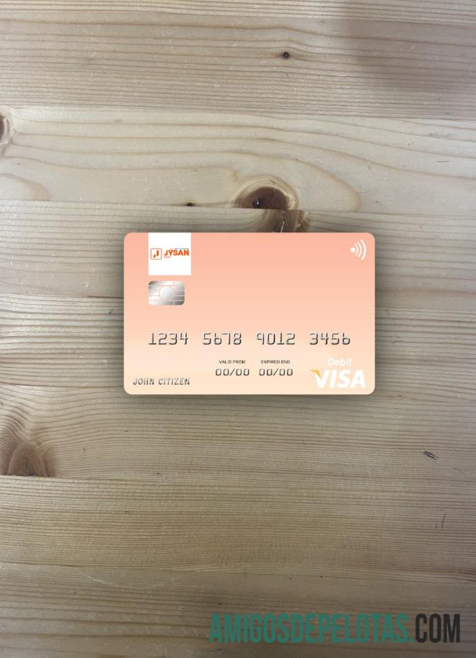 Cazaquistão First Heartland Jýsan Bank Visa Card Photo Look From baixar para verificação